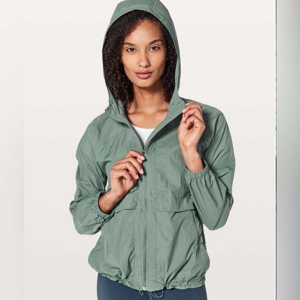 lululemon athletica Green Hooded Jacket